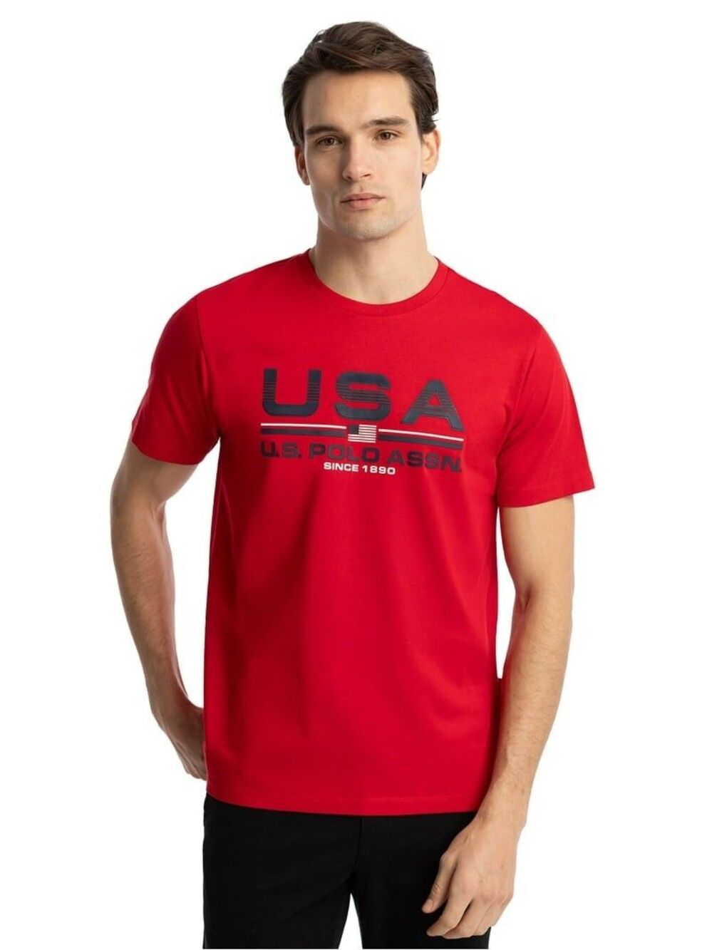 U.S. Polo Assn. T-Shirt Mens XL Red‎ Classic Fit Casual Short Sleeve